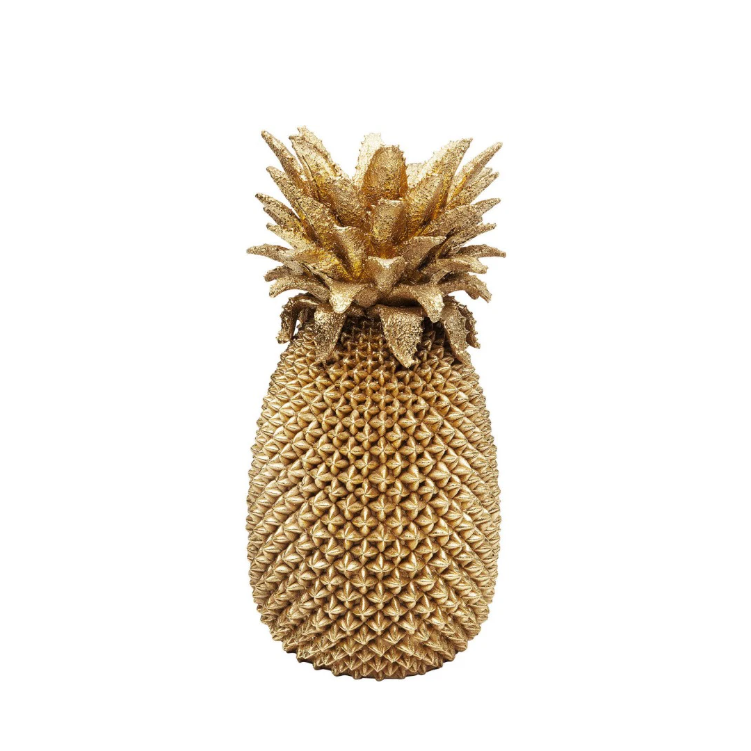 Vase Ananas h.50 cm doré