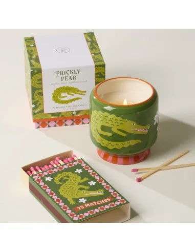 Bougie parfumée Adopo Crocodile - Figue de Barbarie