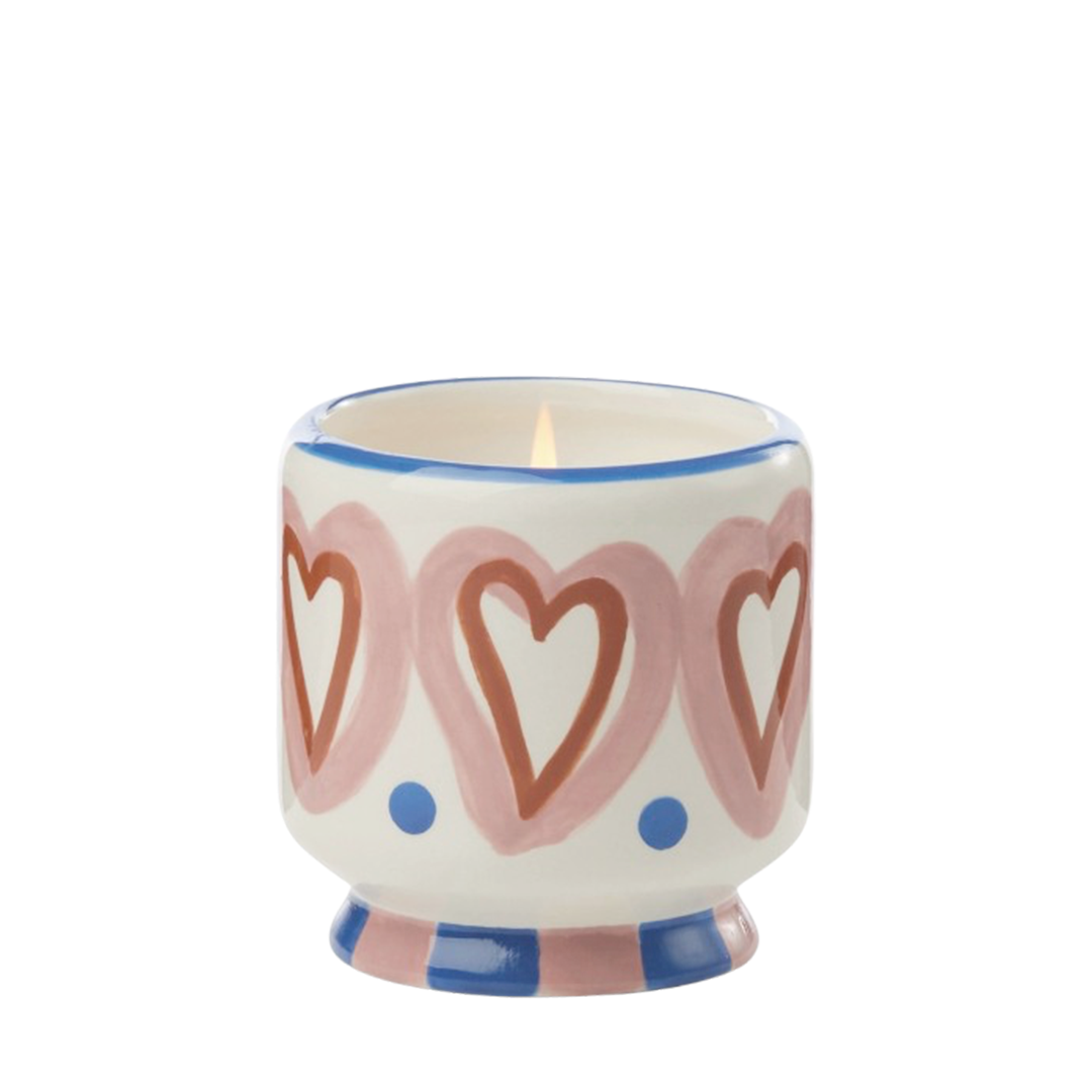 Bougie parfumée Adopo Hearts - Vanille et bois de rose