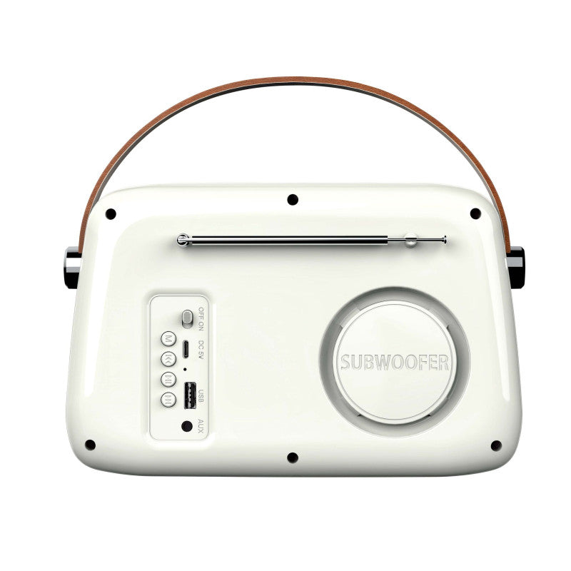 Enceinte Bluetooth + radio rétro portable