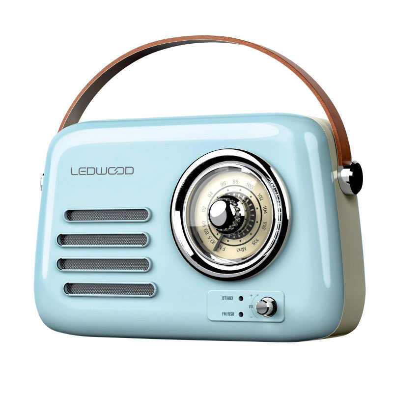 Enceinte Bluetooth + radio rétro portable