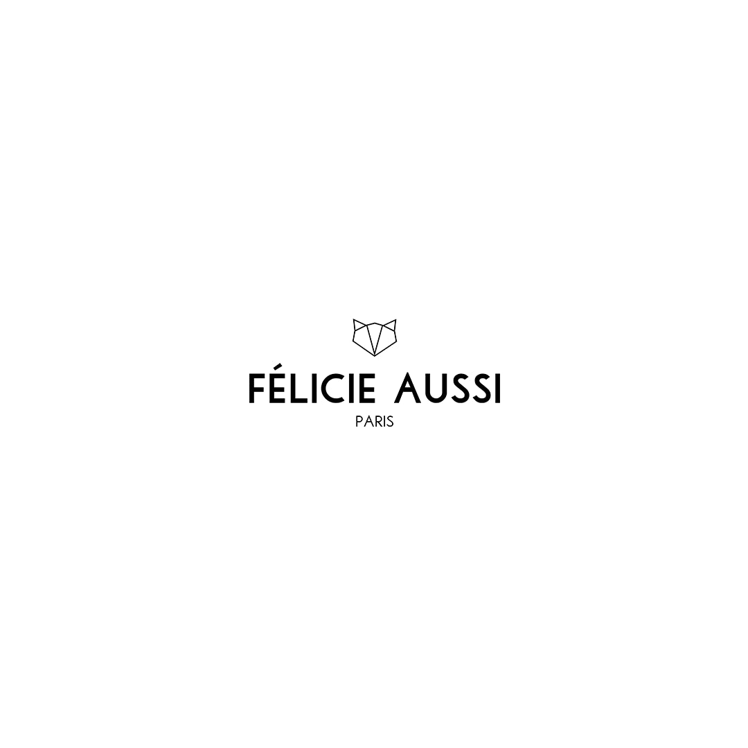 Logo de la marque : "Félicie Aussi, Paris"