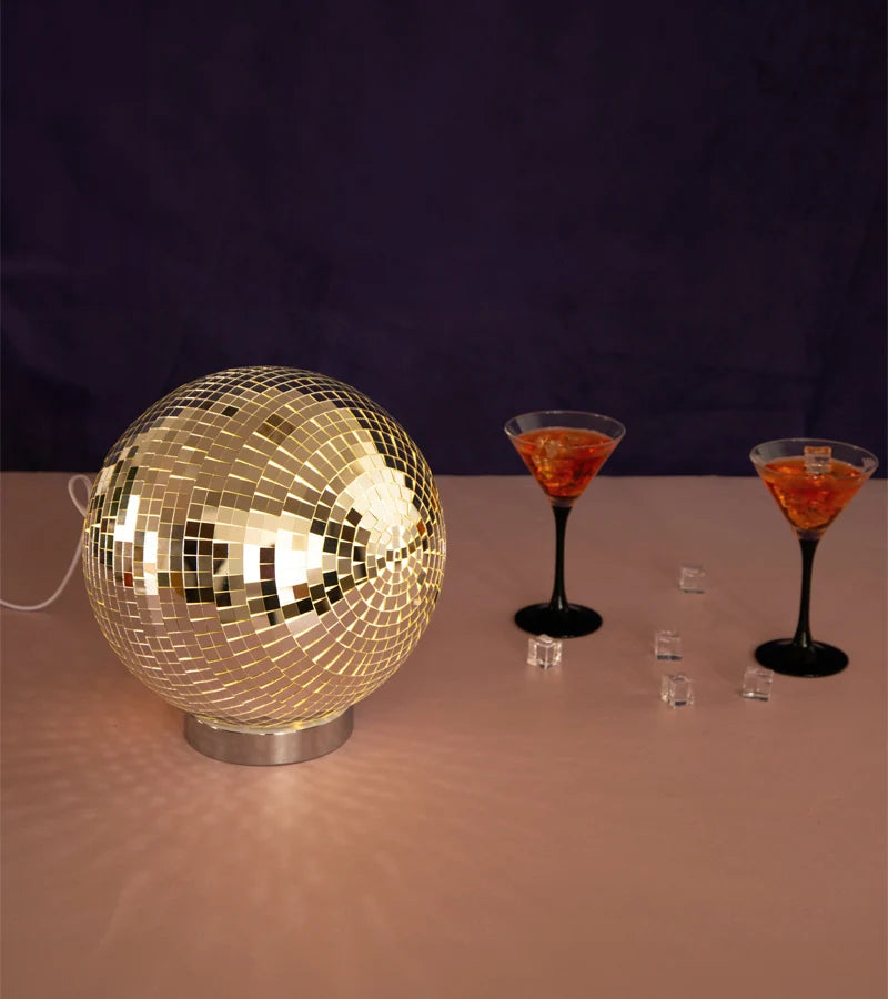 Lampe boule disco