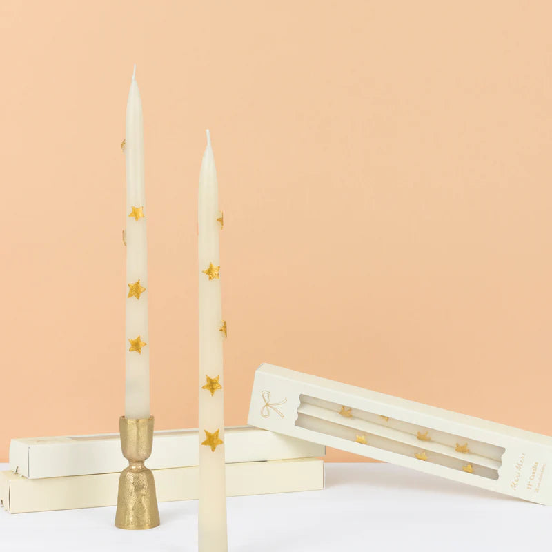 Set de 2 Bougies étoiles