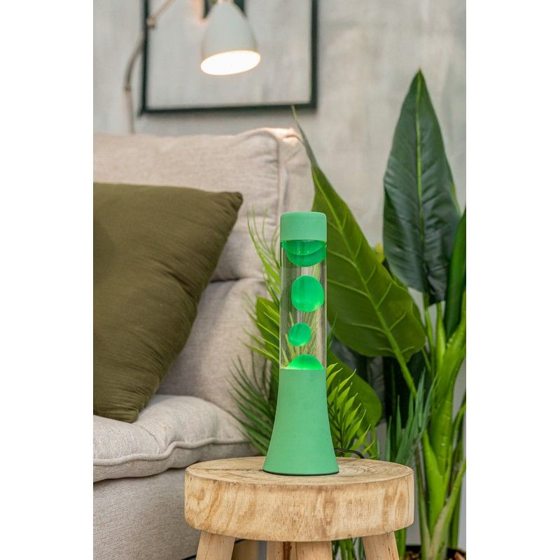 Mini Lampe à lave h.31 cm - monochrome vert