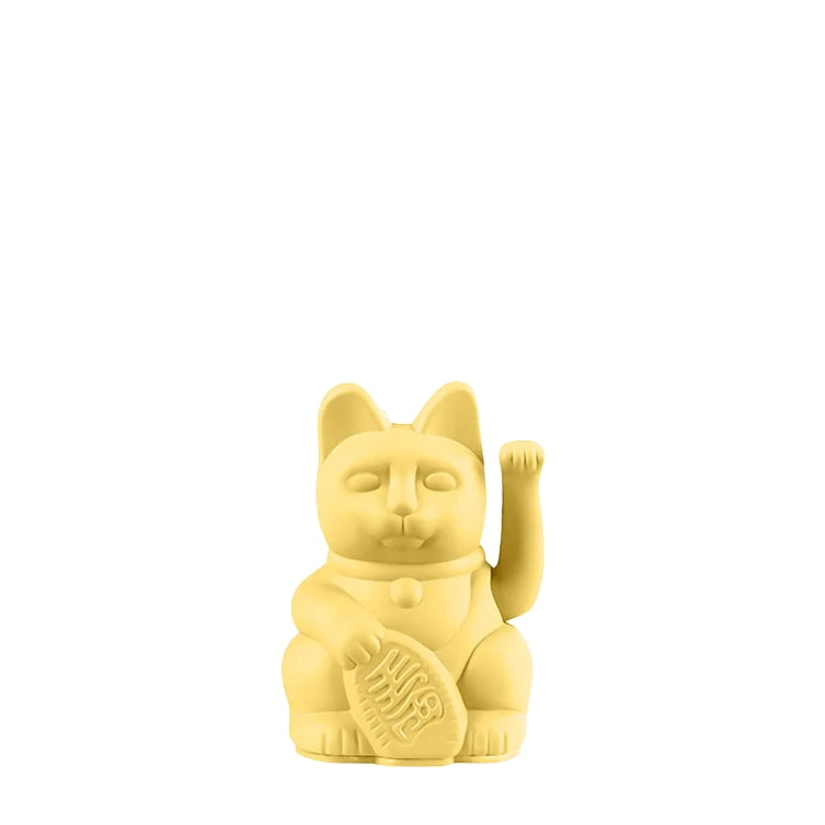 Mini Lucky Cat - Jaune pastel