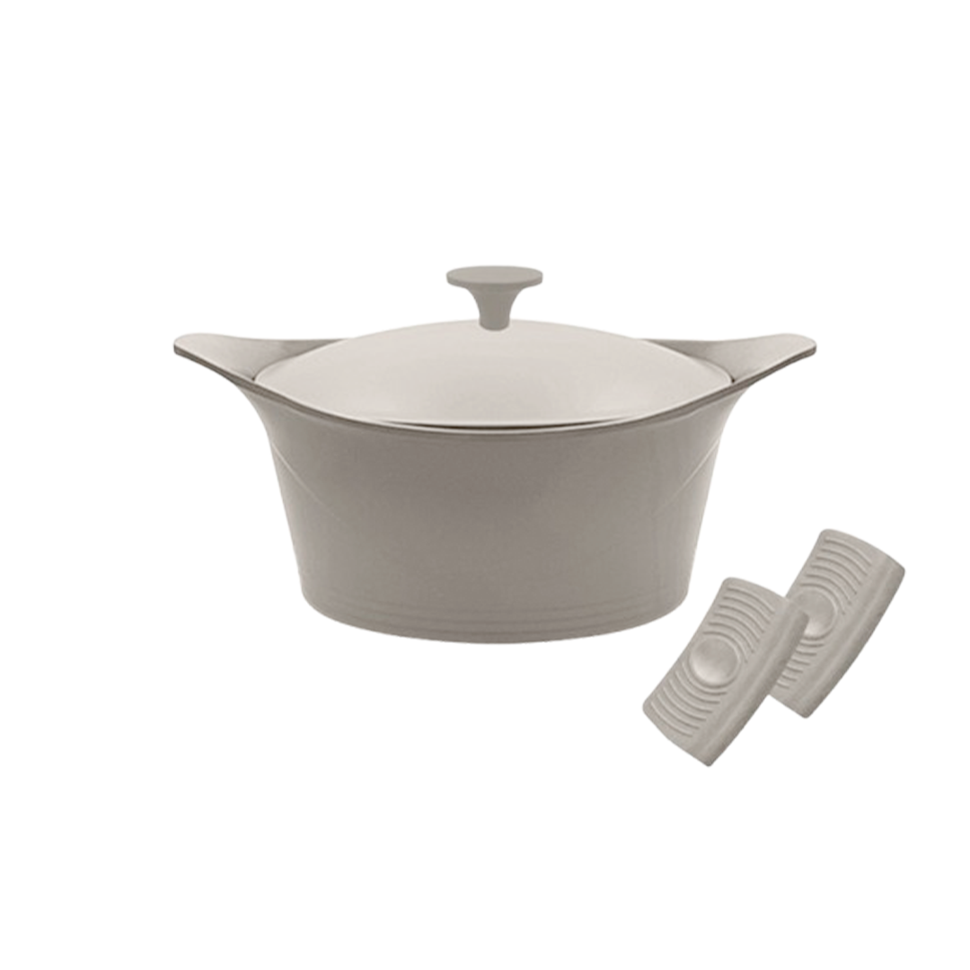 Cookut Cocotte ma jolie cocotte  ø 28 cm + Maniques - Moka