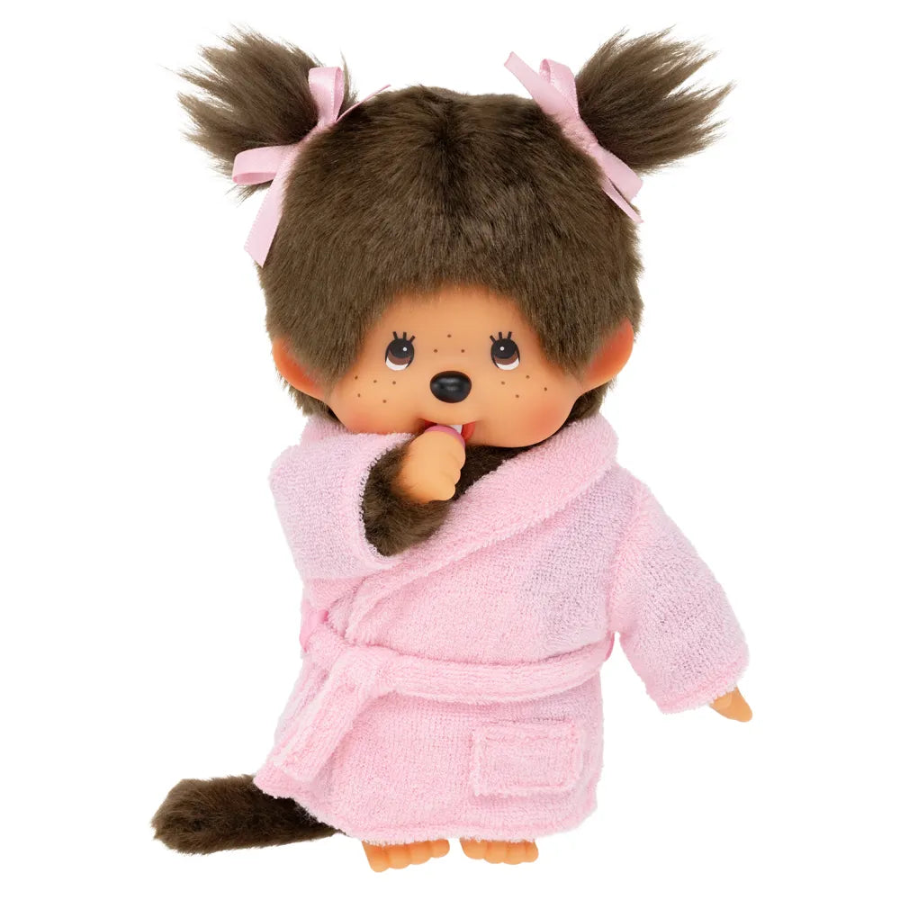 Peluche Monchhichi peignoir