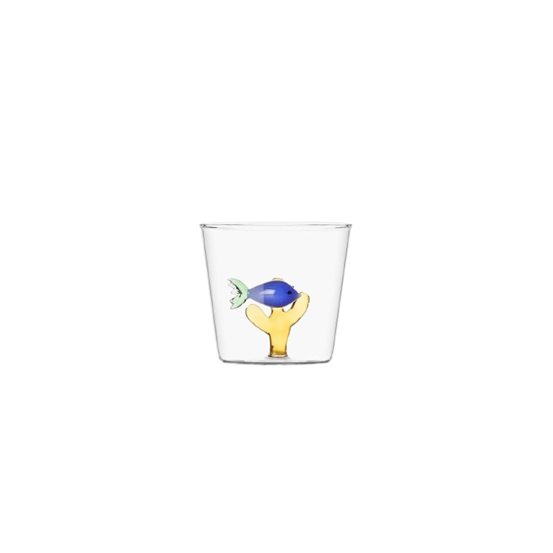 Ichendorf Marine Garden Verre - Poisson Bleu & Corail Ambre