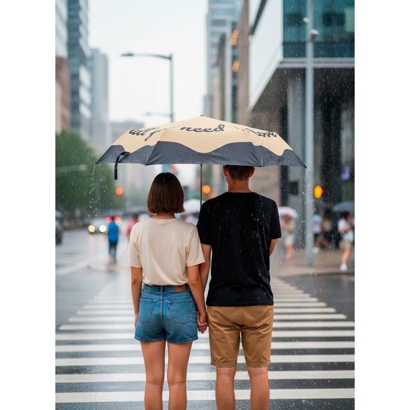 Parapluie double pliant - All you need is love
