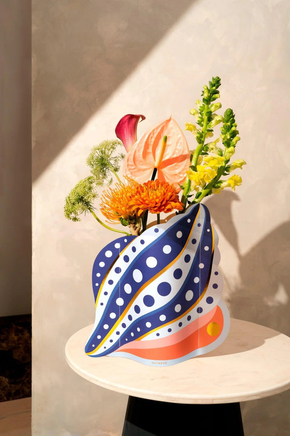 Vase déco papier - Shell