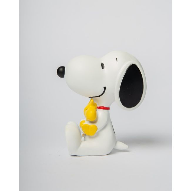 Statue Snoopy 12cm Woodstock - blanc