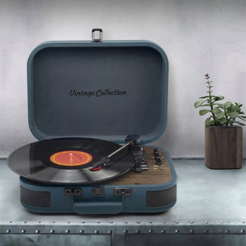Tourne-disques vinyles Bluetooth - bleu