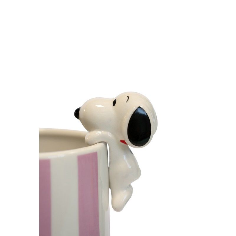 Vase Snoopy in Bloom - rose