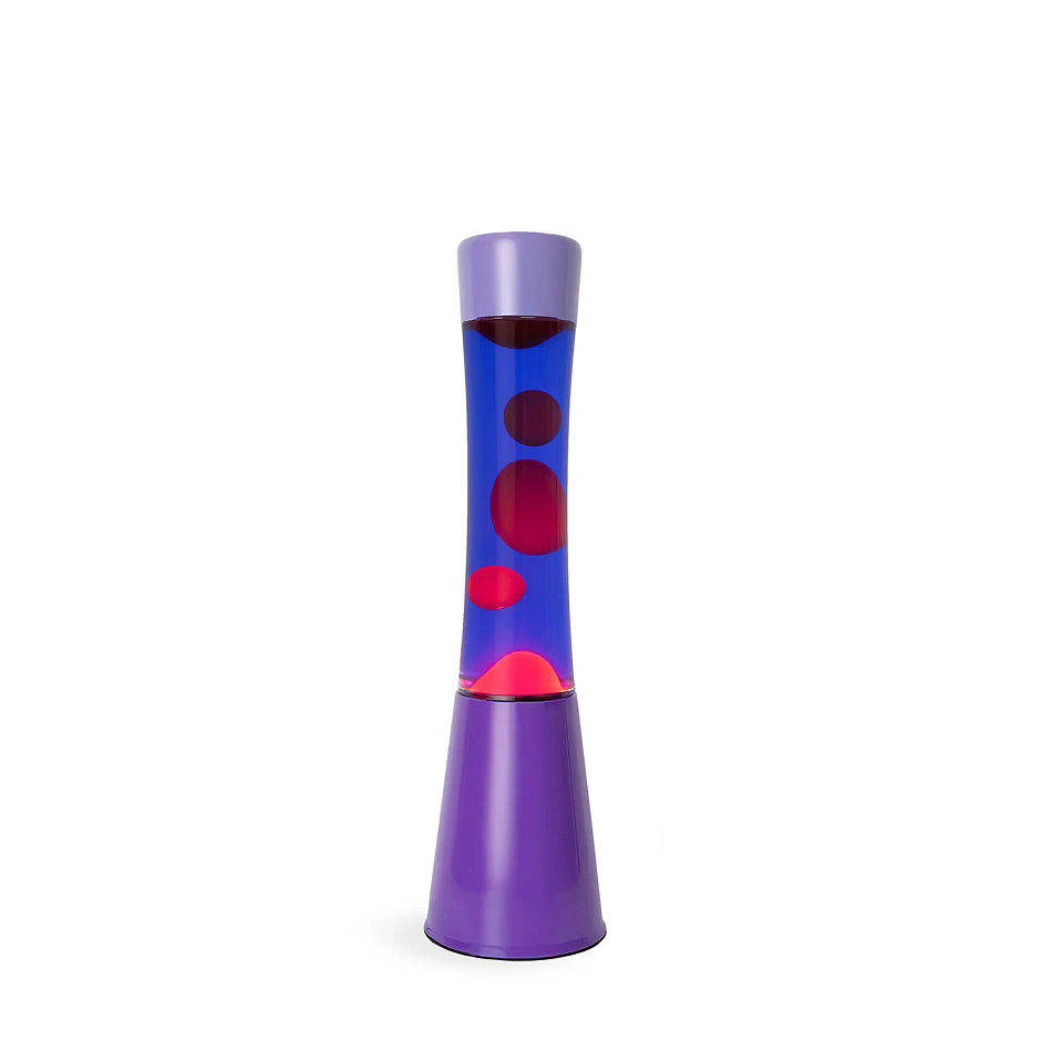 Lampe à lave h.40cm - Violet et rouge