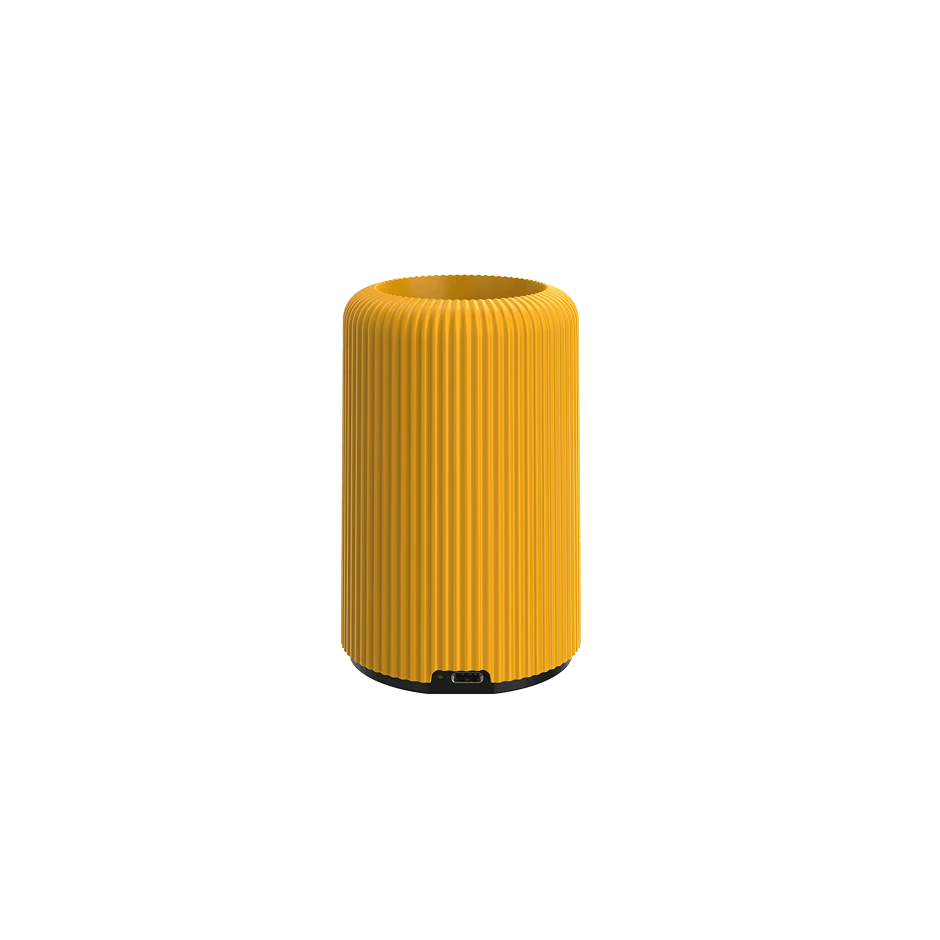 Socle Pop sans fil pour ampoule message - Jaune