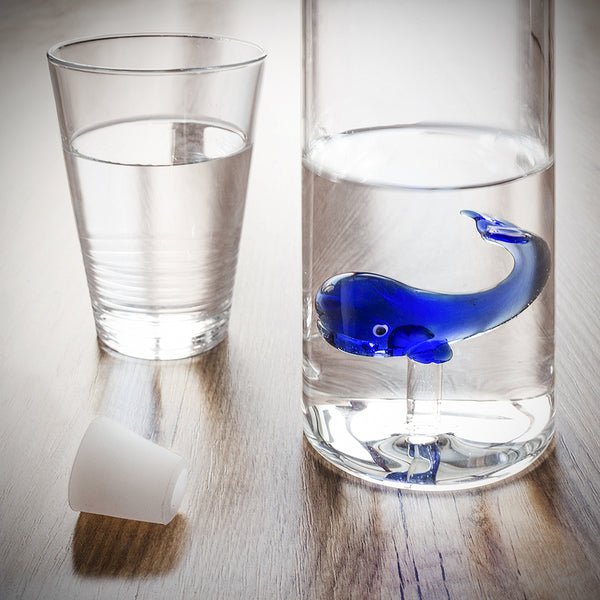Bouteille - Baleine bleu