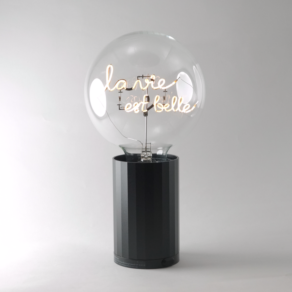 Ampoule La vie est belle pour socle portable