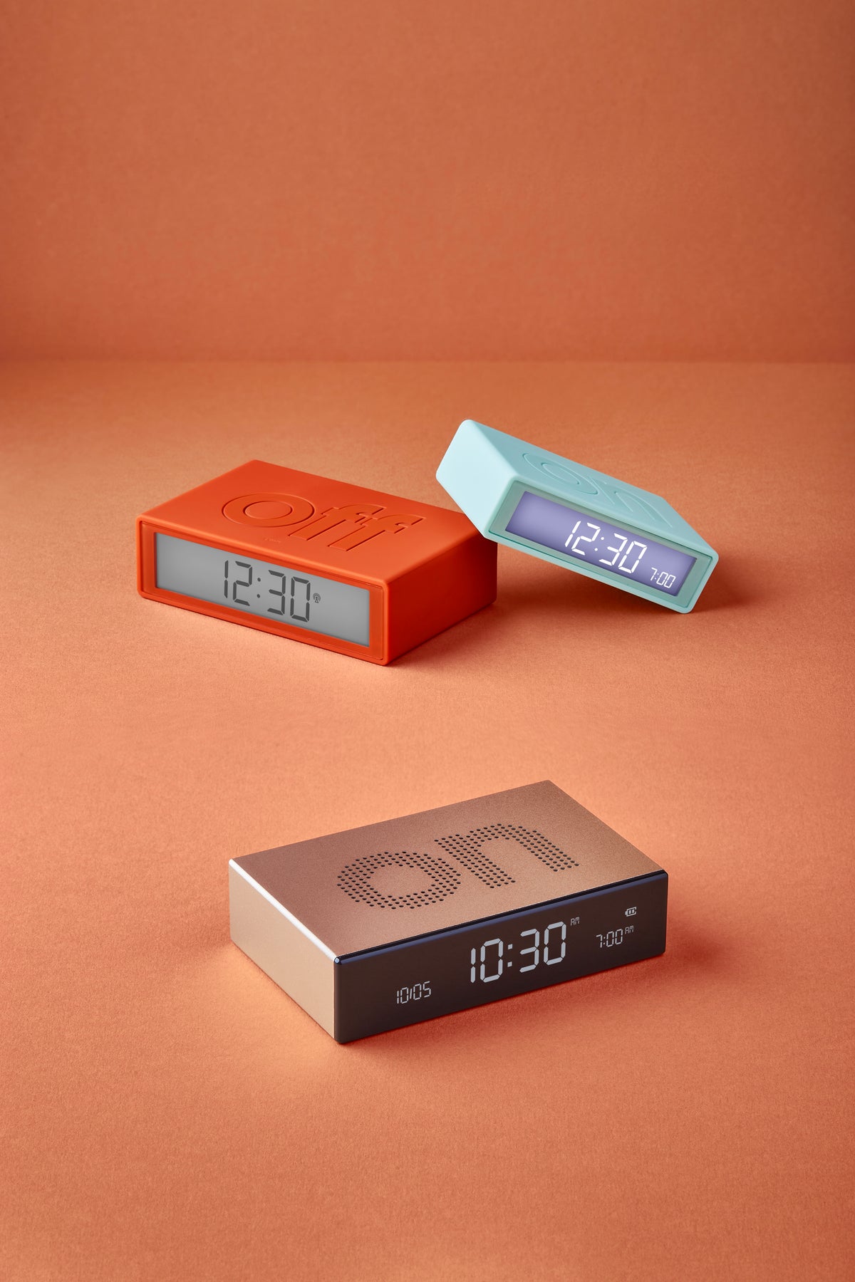 Réveil Flip mini Lexon - orange