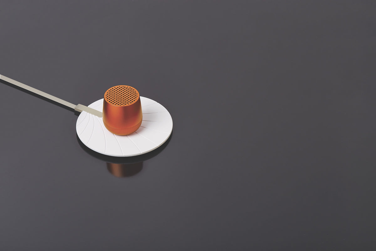 Enceinte Bluetooth Mino+ Orange metal