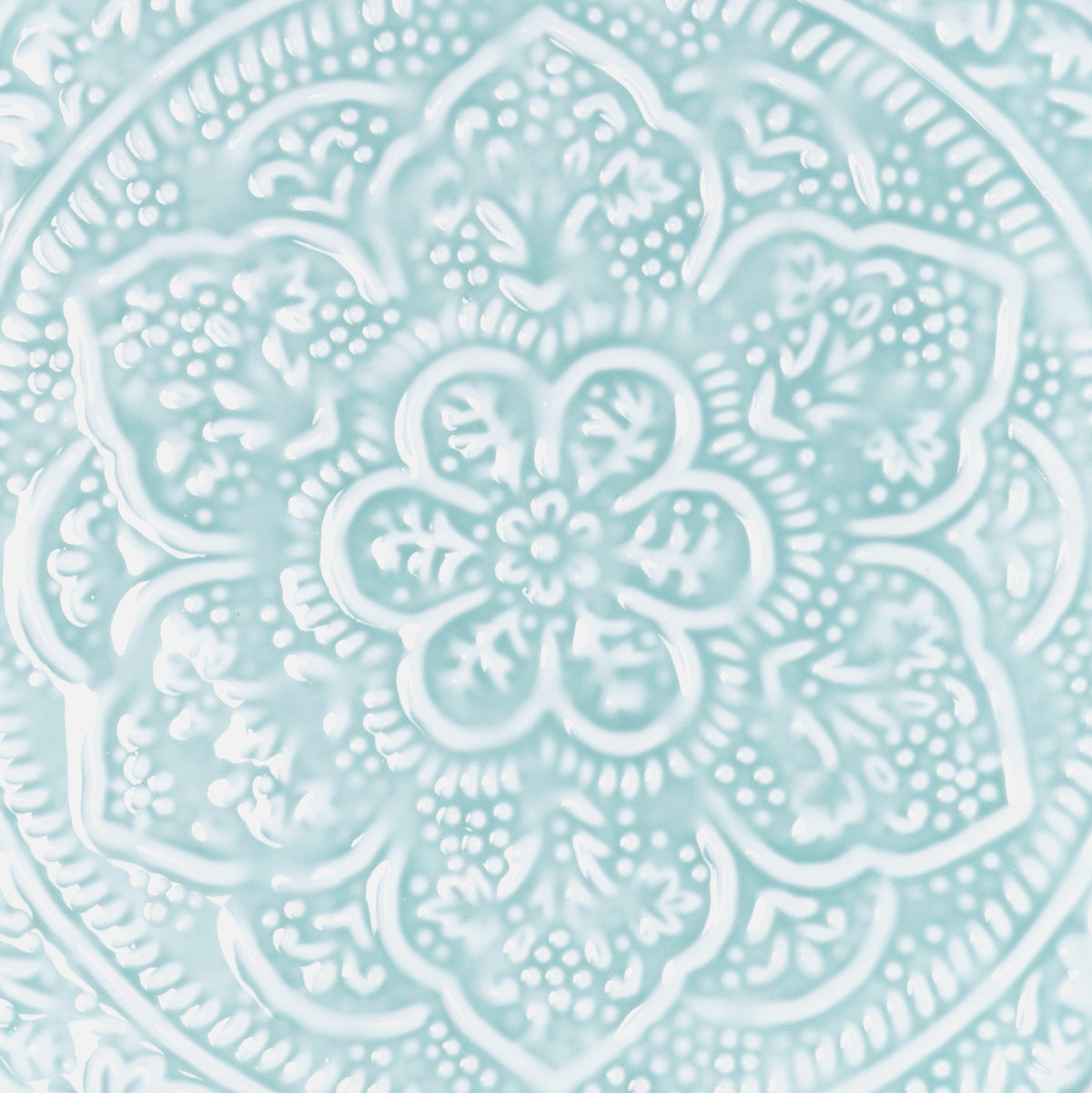 Plateau Berbère Ø 35 cm - bleu clair