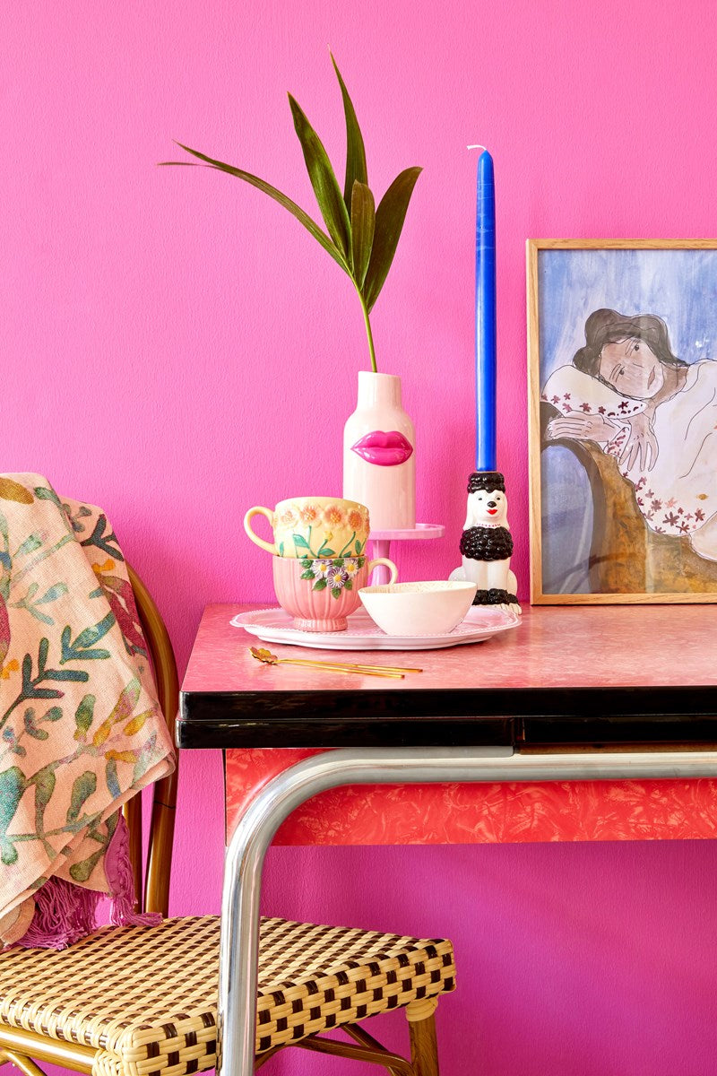 Vase bouche S et Rose - Lipstick