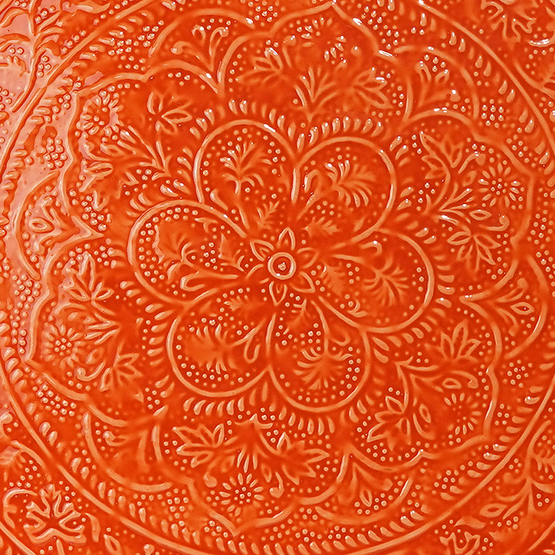 Plateau Berbère Ø 60 cm - orange