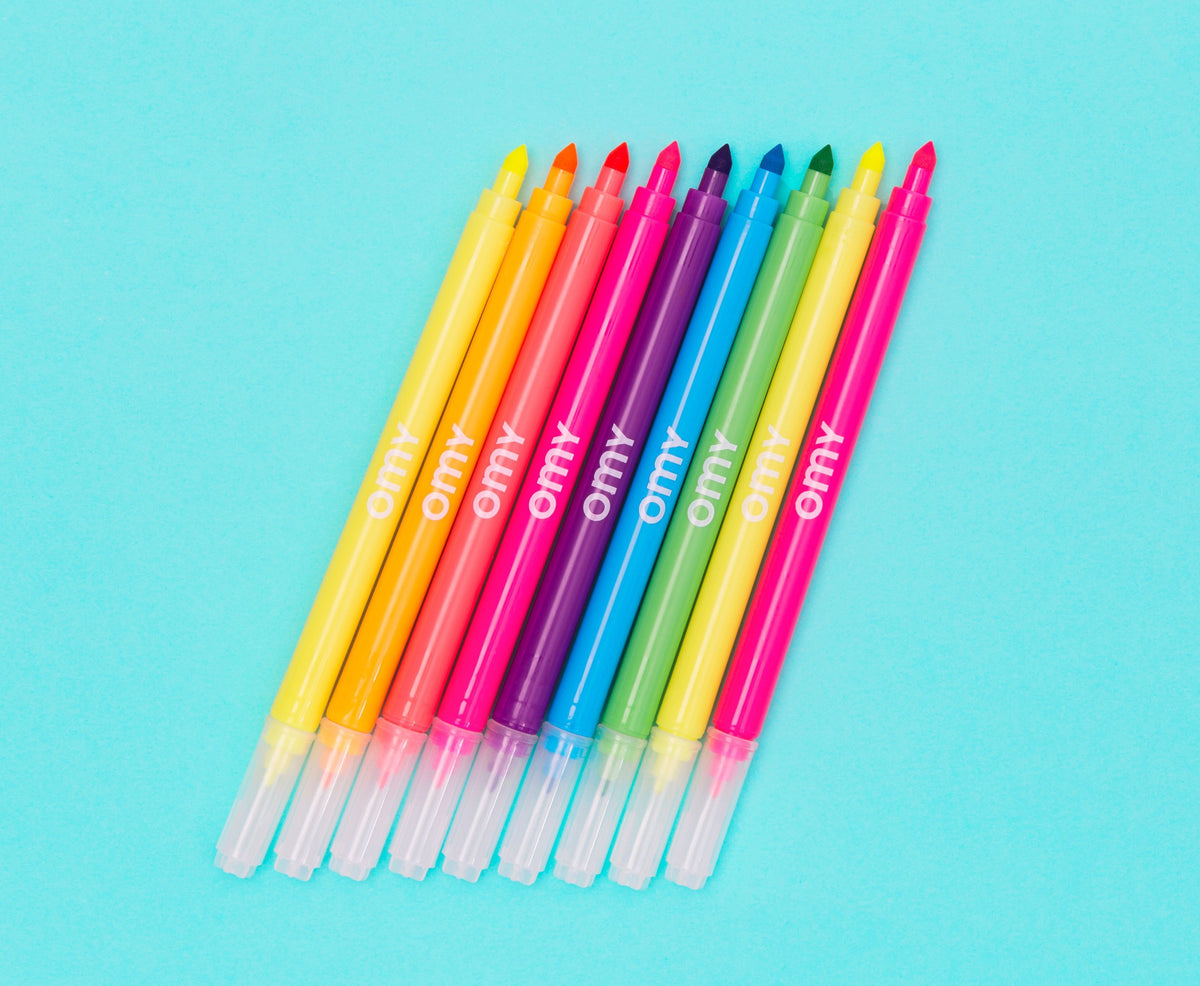 OMY 9 feutres fluo