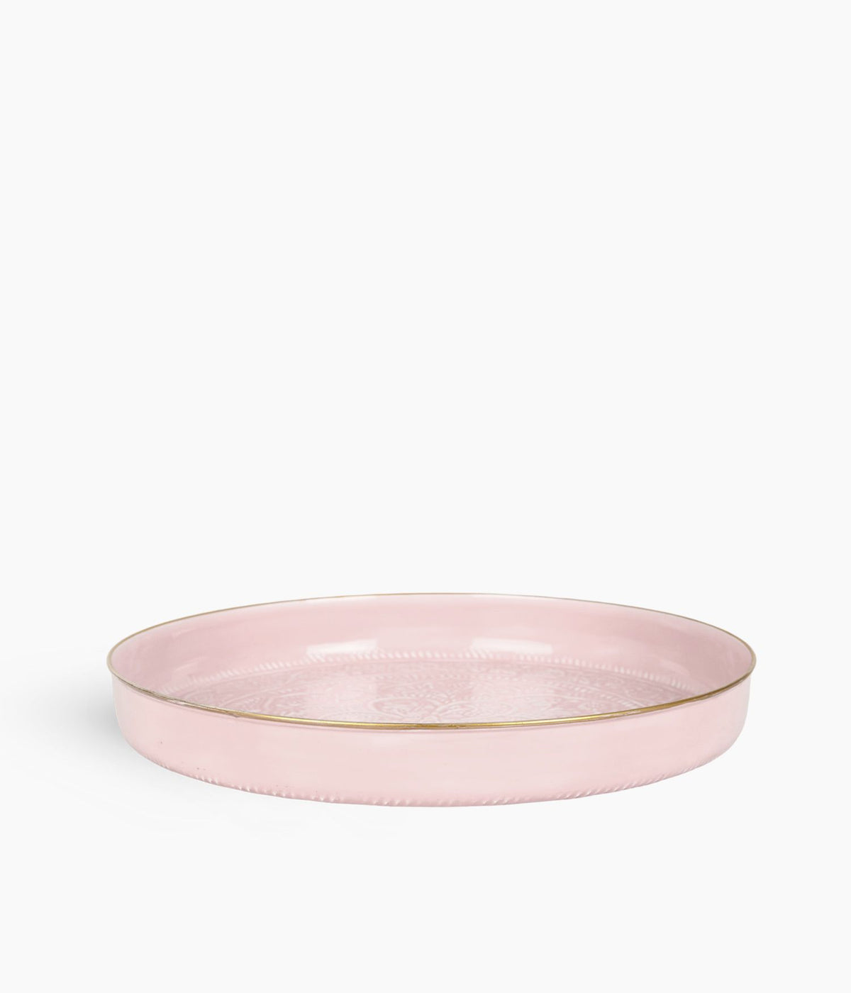 Plateau Berbère Ø 35 cm - rose clair