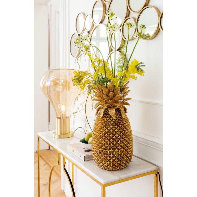 Vase Ananas h.50 cm doré